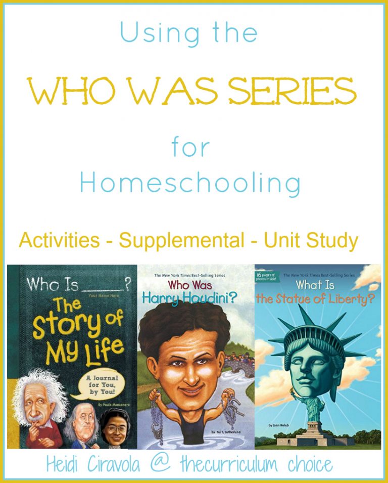 Using the Who Was Series for Homeschooling - The Curriculum Choice