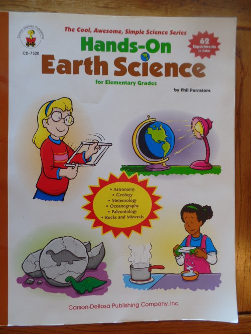 If you are looking for a very helpful resource for elementary earth science, my family recommends Hands-On Earth Science.