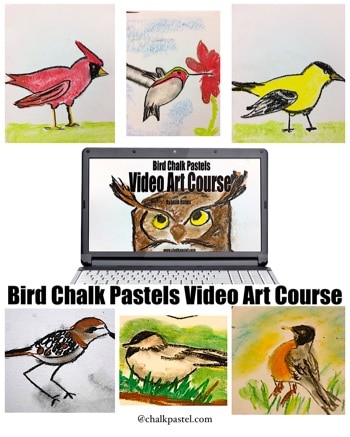 All online video art courses from ChalkPastel.com are appropriate for ALL ages. If they can hold the chalk pastel, they can do the drawing!