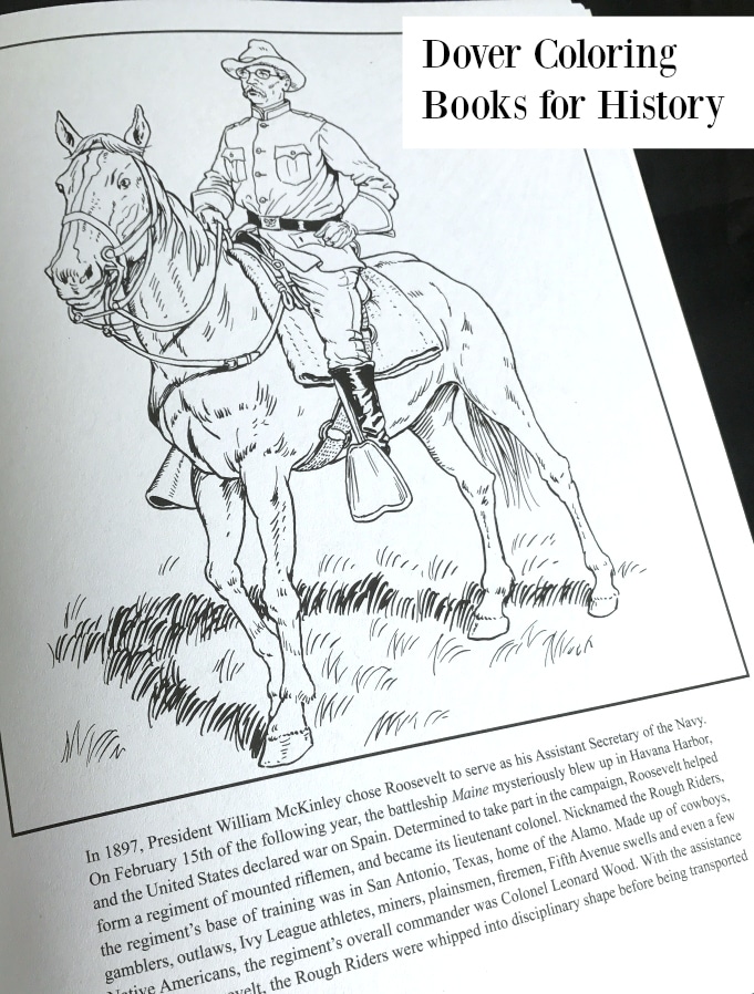 5 Reasons To Use Dover Coloring Books for History - The Curriculum Choice