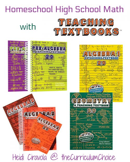 Homeschool High School Math with Teaching Textbooks