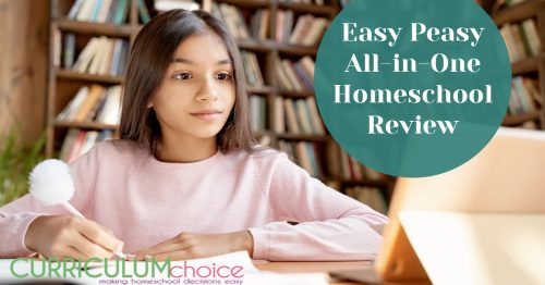 Easy Peasy All-in-One Homeschool review, and how it meets the needs of multiple ages for FREE. From preschool through high school.