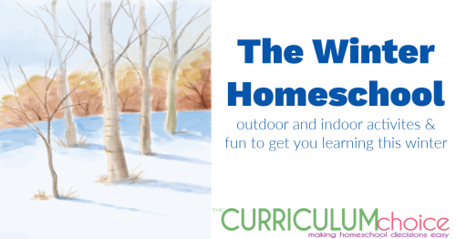 The Curriculum Choice authors winter homeschool roundup. Ideas, inspiration and reviews to support your winter homeschool. Includes both indoor and outdoor activities and fun to get your learning this winter!