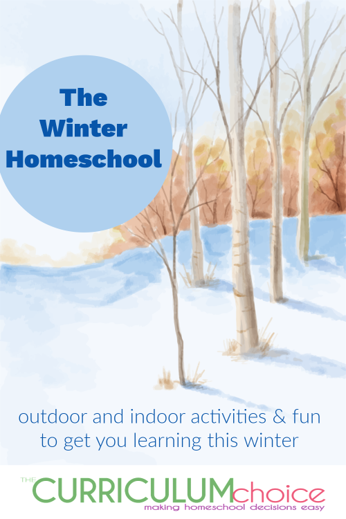 The Curriculum Choice authors winter homeschool roundup. Ideas, inspiration and reviews to support your winter homeschool. Includes both indoor and outdoor activities and fun to get your learning this winter!