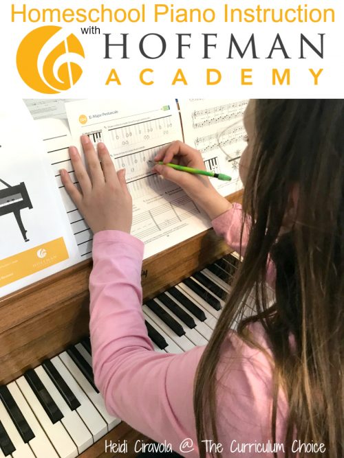 Homeschool Piano Instruction with Hoffman Academy from Heidi Ciravola @ The Curriculum Choice