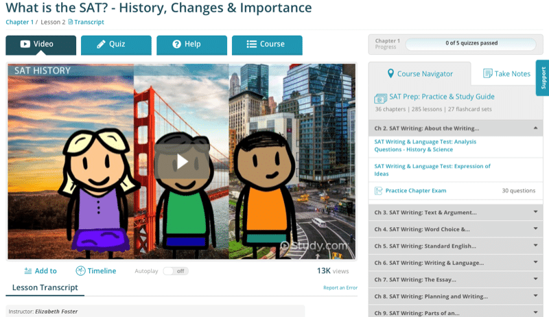 STUDY COM TEST PREP PRACTICE TESTS STUDY GUIDES AND COURSES visual data 7