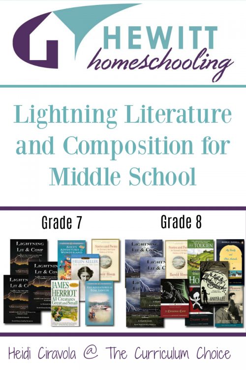 A Review of Lightning Literature and Composition for Middle School from Heidi Ciravola @ The Curriculum Choice