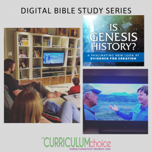 Is Genesis History? This homeschool year we enjoyed some evening family time with this excellent digital Bible study series resource from Compass Classroom. I love the family discussions and world view question and answer sessions promoted by great homeschool resources like these.
