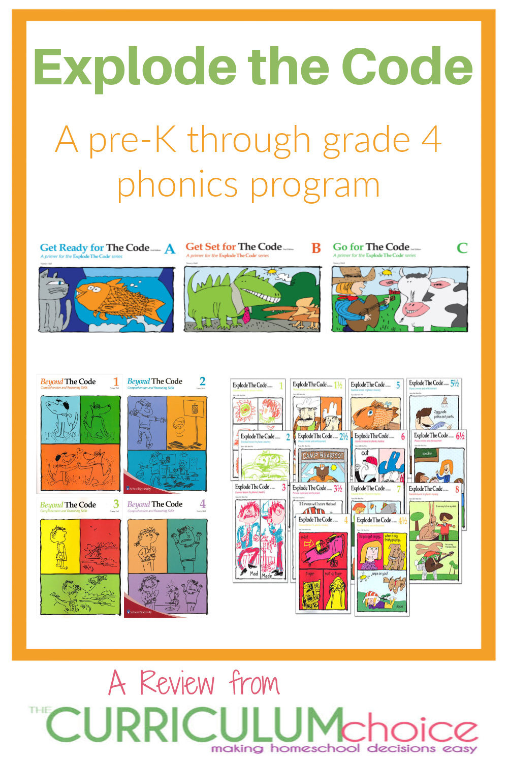 Explode The Code Phonics Program Homeschool Review The Curriculum Choice