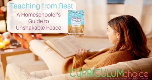 Teaching from Rest: A Homeschooler's Guide to Unshakable Peace is a timeless read for any homeschool mom whether you are just starting out or you've been homeschooling for many years.