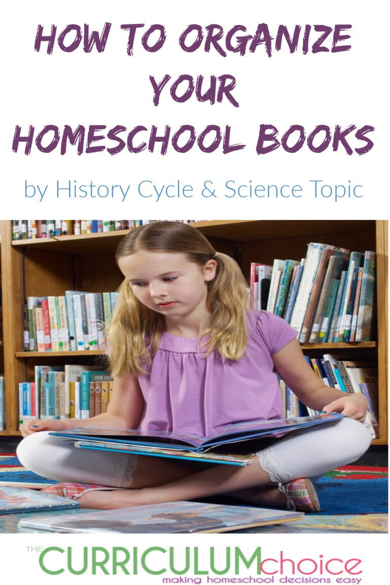 How To Organize Your Homeschool Books - The Curriculum Choice