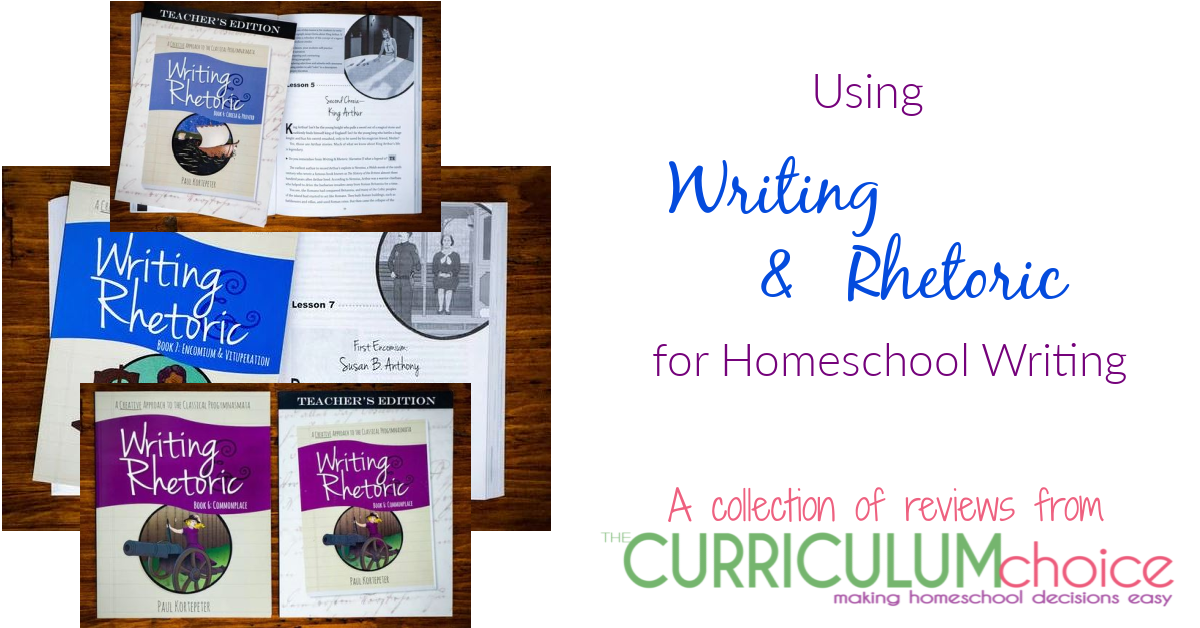 Using Writing & Rhetoric for Homeschool Writing