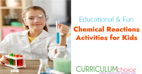 This is a collection of chemical reactions activities for kids from The Curriculum Choice that are both educational and fun! Allowing kids to participate in learning with their hands helps them to not only better understand, but to retain for much longer.