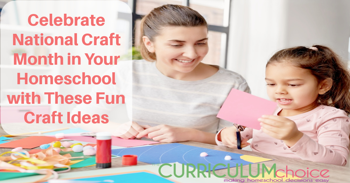 Celebrate National Craft Month in Your Homeschool with These Fun Craft Ideas! Crafts for spring & Easter, nature themed and more!