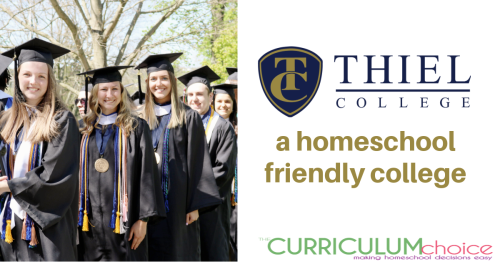Thiel College in Pennsylvania is a small liberal arts college with a small student to faculty ratio, making it a great homeschool friendly option.