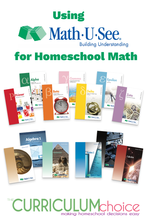 Come take a look at how to use Math-U-See for Homeschool Math. This is a collection of math-u-see reviews from our Curriculum Choice Authors.