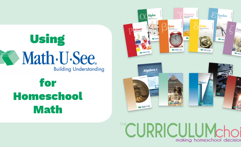 Come take a look at how to use Math-U-See for Homeschool Math. This is a collection of math-u-see review from our Curriculum Choice Authors.