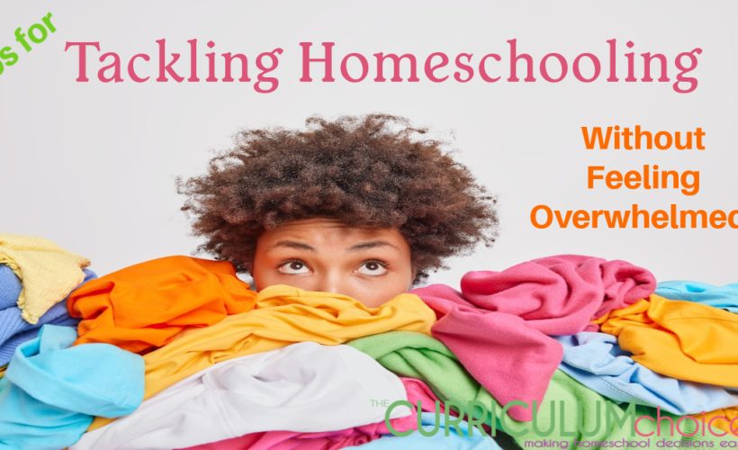 Tips for Tackling Homeschooling Without Feeling Overwhelmed offers advice and insight into homeschooling with less stress, or at least how to help minimize it!