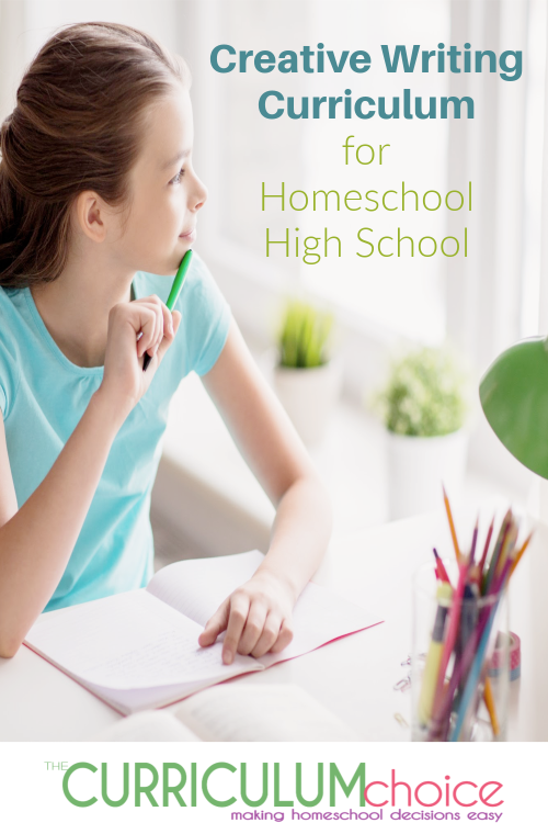 Creative Writing Curriculum for Homeschool High School is a collection of curriculum options and other ways to teach creative writing to high schoolers.