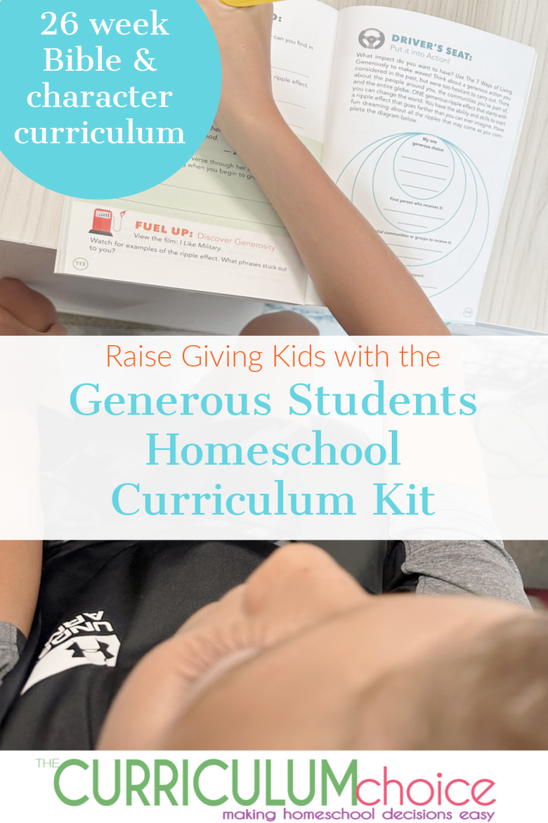Raise Giving Kids with the Generous Students Homeschool Curriculum Kit ...