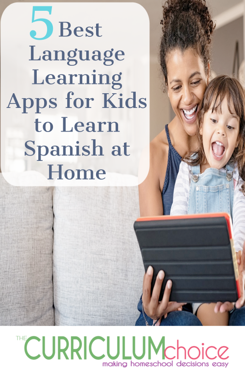 5 Best Language Learning Apps for Kids to Learn Spanish at Home! We share benefits, reviews & comparisons of our Top 5 language learning apps!