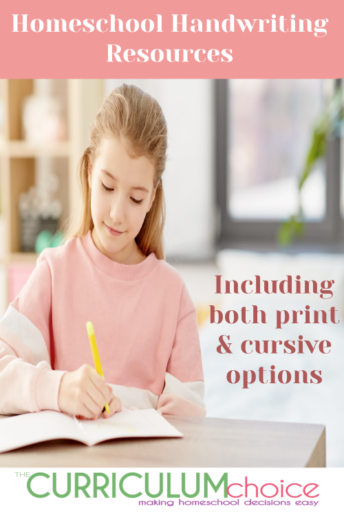 20 Top Handwriting Resources For Your Homeschool The Curriculum Choice 