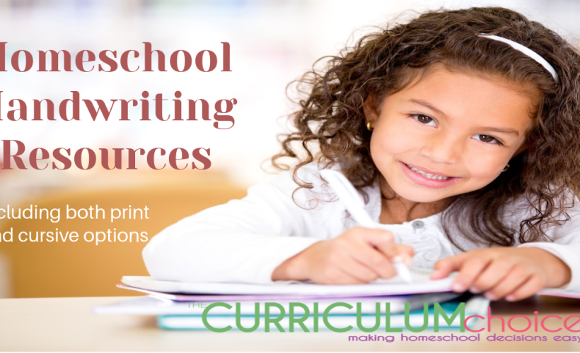 This collection of Homeschool Handwriting Resources is designed to help you teach your children to legibly write in print or cursive.