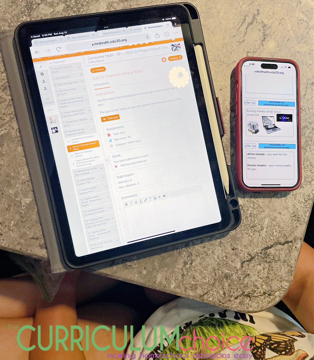 Mr. D Math Consumer Math for Homeschoolers - The Curriculum Choice