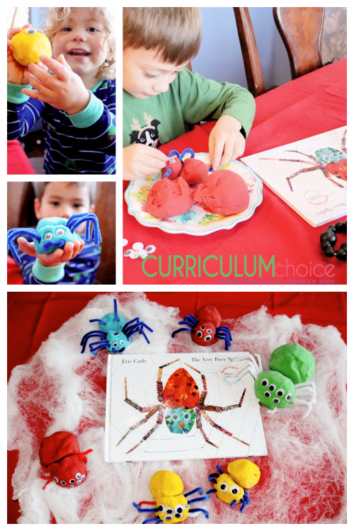 Play Dough Spiders