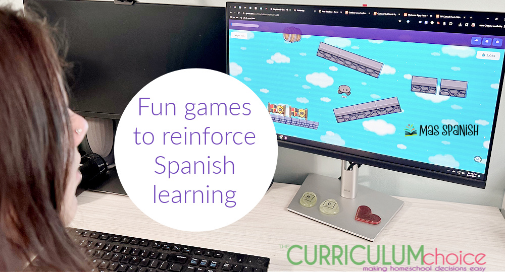 Mas Spanish Fun games to reinforce learning