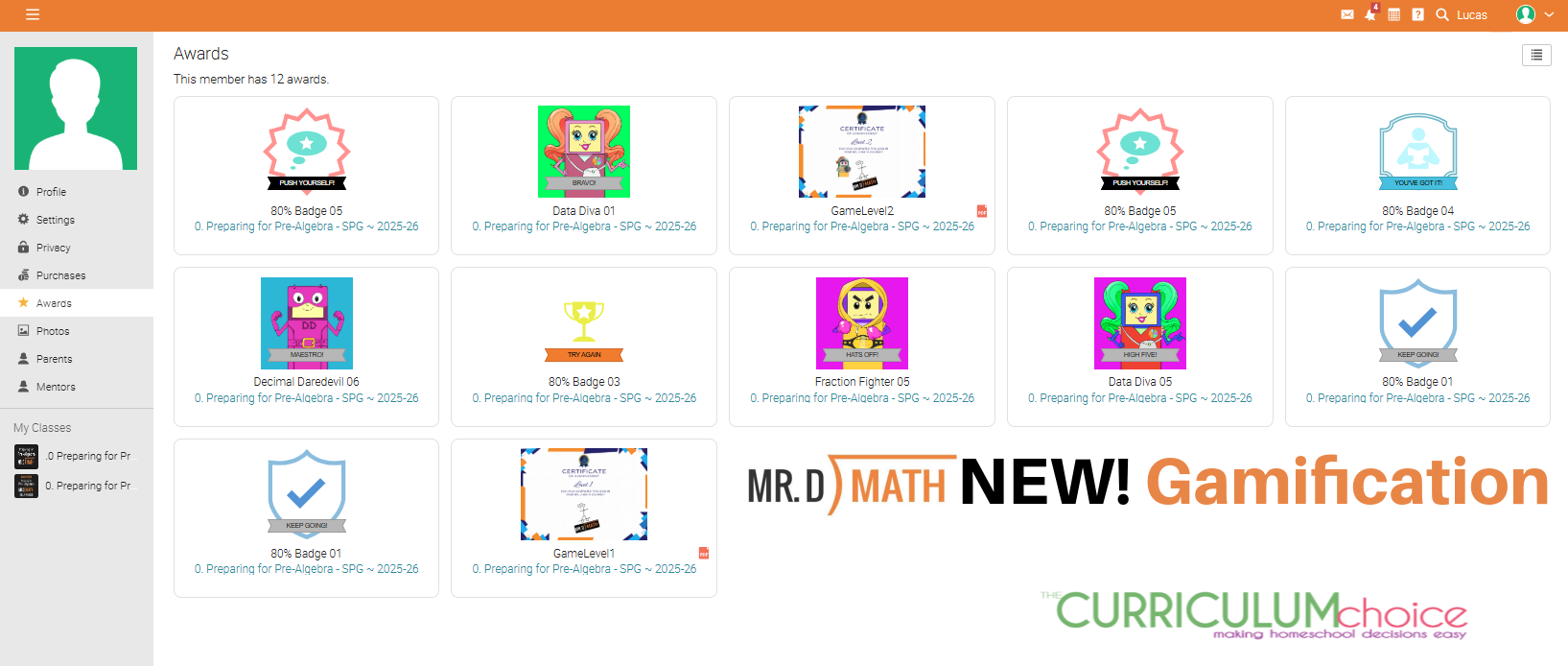 Mr. D Math NEW Gamification Rewards!