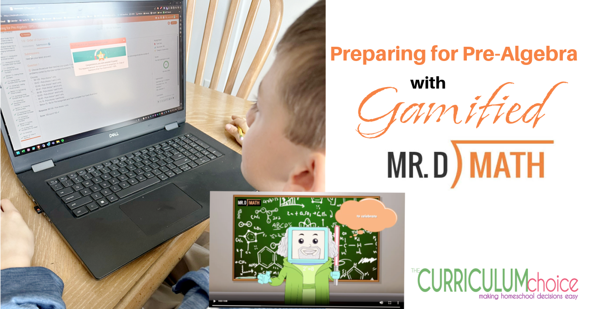 Preparing for PreAlgebra with Gamified Mr. D Math The Curriculum Choice