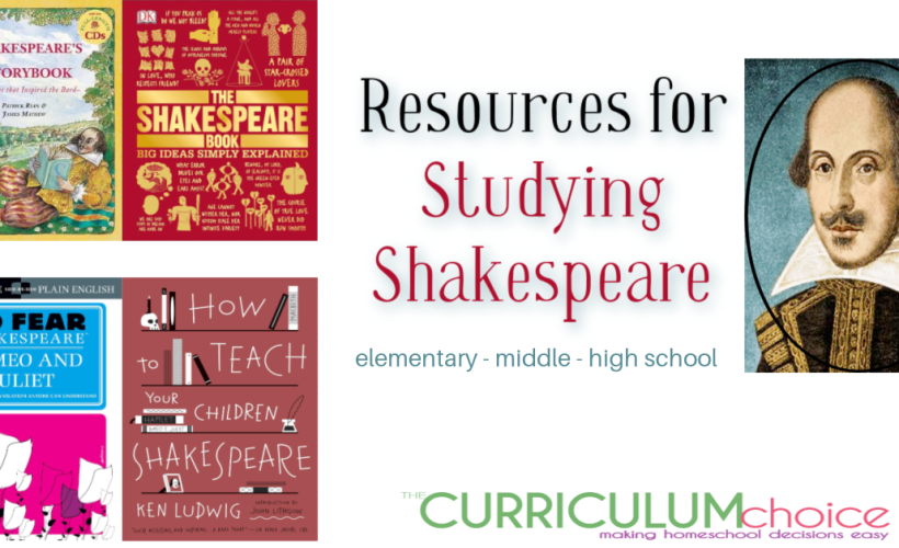 Studying Shakespeare can be done at an early age with our children. Let me tell you why and give you the resources to do so!