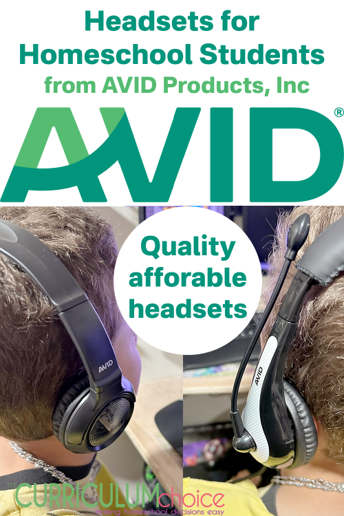 AVID Products, Inc. offers a variety of headsets for homeschool students. They are affordable, quality headsets provide a quiet space for students to focus while online.