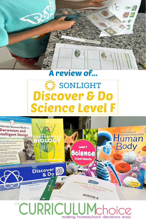 Sonlight Discover & Do Science Level F is a complete hands-on homeschool science program for kids in 6th-9th grade.