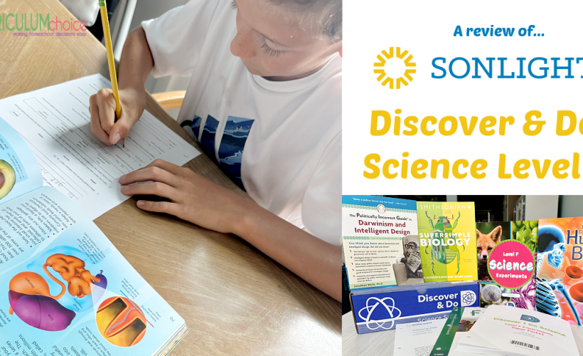 Sonlight Discover & Do Science Level F is a complete hands-on homeschool science program for kids in 6th-9th grade.