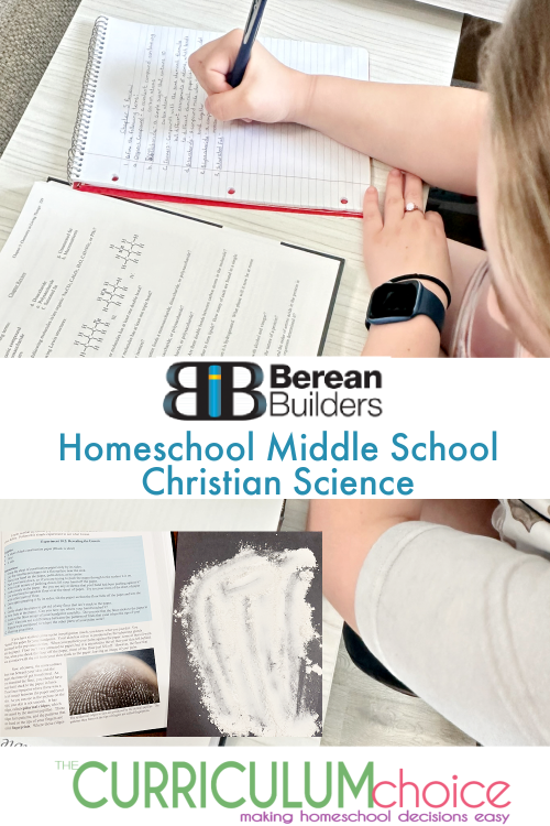 Berean Builders: Homeschool Middle School Christian Science is a comprehensive science curriculum for the middle grade years. 