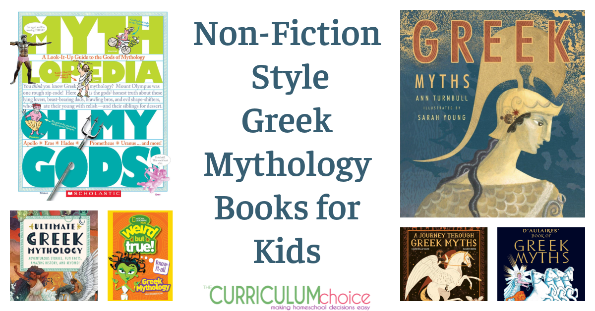 Non-Fiction Style Greek Mythology Books for Kids