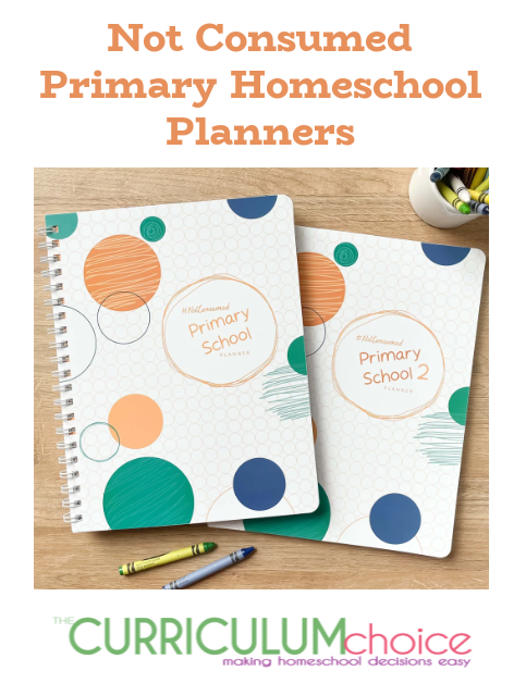 Not Consumed Primary Homeschool Planners